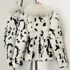 OFTBUY Thick Warm Real Rabbit Fur Jacket New Winter Top Clothes Women Long Sleeve Fox Fur Coat Luxury Style Streetwear Lady