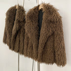 OFTBUY New Winter Clothes Women Fashion Faux Mongolia Sheep Fur Coat Warm Thick Fake Fur Jacket Long Sleeve Artificial Fur Overcoat