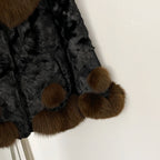 OFTBUY New Winter Thickened Warm Clothes Womwn Short Real Fox Fur Collar Jacket Female Luxury Natural Mink Fur Coat Outerwear