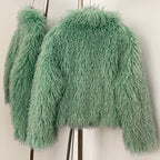 OFTBUY Wholesale Faux Fur Coat Female Artificial Mongolian Sheep Fur Fluffy Jacket Women New Winter Thickened Warm Outerwear Lady