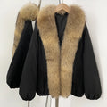 OFTBUY Loose Thick Warm Goose Down Coat Female New Winter Japanese Style Outfit Top Clothes Women Natural Fox Fur Puffer Jacket