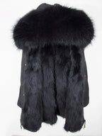 OFTBUY Real Fur Coat Winter Jacket Women Long Parka Waterproof Big Natural Raccoon Fur Collar Hood Thick Warm Real Fox Fur Liner coat