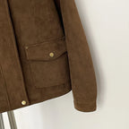 OFTBUY New Spring Autumn Faux Leather Clothes Women Fashion Short Fake Leather Suede Jacket Female Artificial Pu Leather Coat Lady