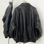 OFTBUY Wholesale Faux Leather Jacket Women Fashion Black Fake Leather Locomotive Coat Female New Spring Autumn Clothes Lady Overcoat