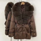 OFTBUY New Women's Winter Down Jacket Real Fox Fur Outer Clothes Female Luxury Duck Down Jacket Feather Coats and Parkas