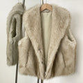 OFTBUY New Autumn Winter Clothes Women Thick Warm Artificial Fur Vest Coat Lapel Faux Fur Sleeveless Waistcoat Fake Fur Jakcet Female