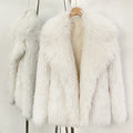 OFTBUY New Winter Clothes Women Fashion Faux Mongolia Sheep Fur Coat Warm Thick Fake Fur Jacket Long Sleeve Artificial Fur Overcoat