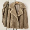 OFTBUY Winter Clothes Female Ins Hot Fashion Girls Oversized Gradient Fur Coat Women Thick Warm Outerwear Fluffy Faux Fox Fur Jacket