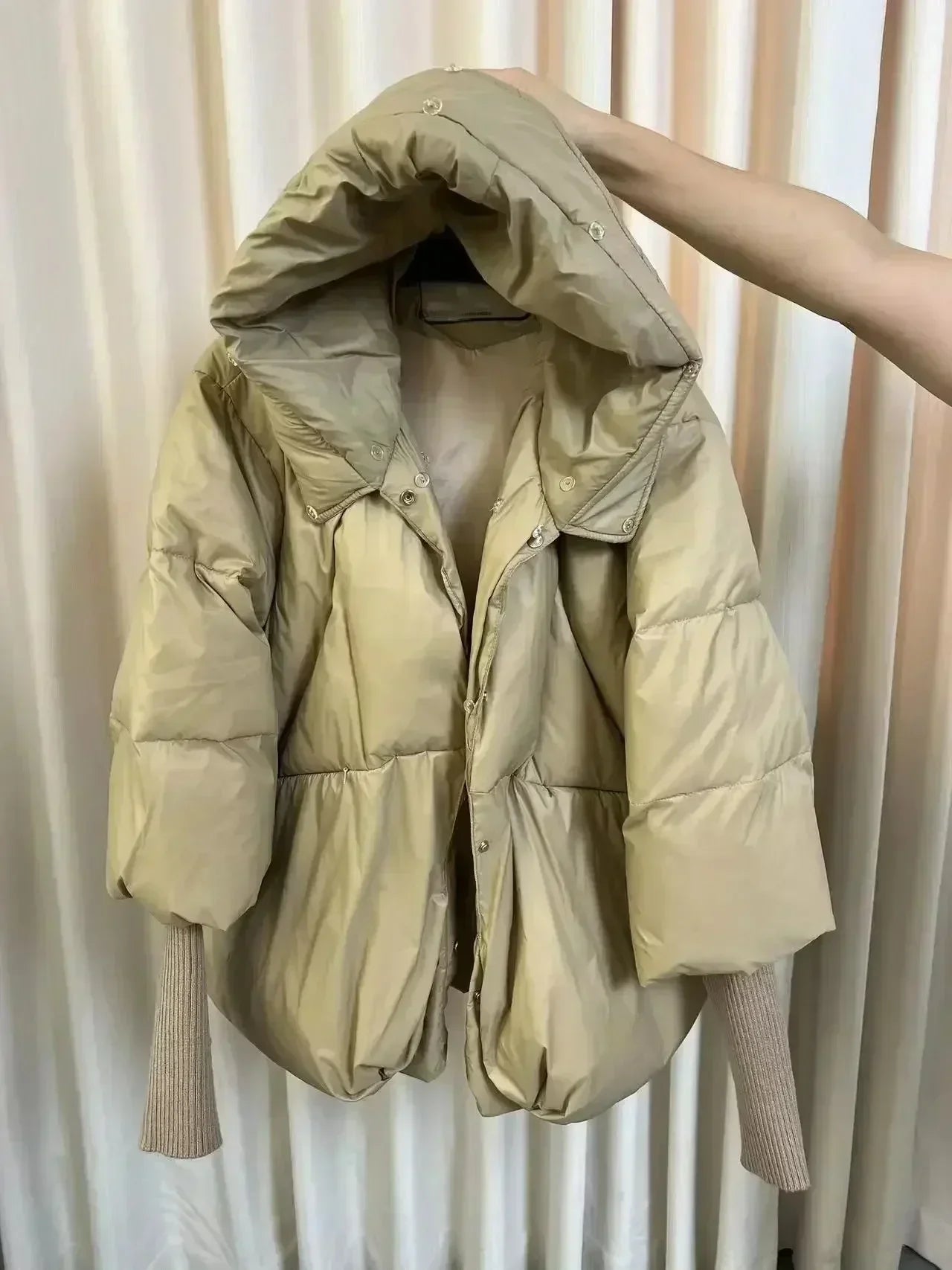 OFTBUY Hooded Natural Thick Winter Jacket Women Outerwear Real Fox Fur Coat Woman Warm Loose Oversize Duck Down Coat Streetwear