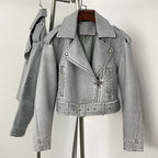 OFTBUY Fashion Faux Leather Jacket Female New Spring Autumn Long Sleeves Fake Leather Clothes Women Short Pu Leather Coat