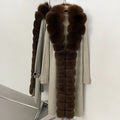 OFTBUY Elegant Fashion Outerwear Female New Women's Knit Long Coat with Full Real Fox Fur Warm Winter Natural Fur Collar Sweater