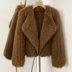 OFTBUY Luxury Short Natural Fox Fur Jacket Female New Autumn Winter Warm Top Clothes Women Weaving Thick Fluffy Real Fur Coat