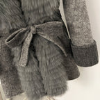 OFTBUY New Autumn Winter Belt Top Clothes Mid-length Real Fox Fur Woolen Coat Female Fashion Warm Natural Fur Wool Jacket Women