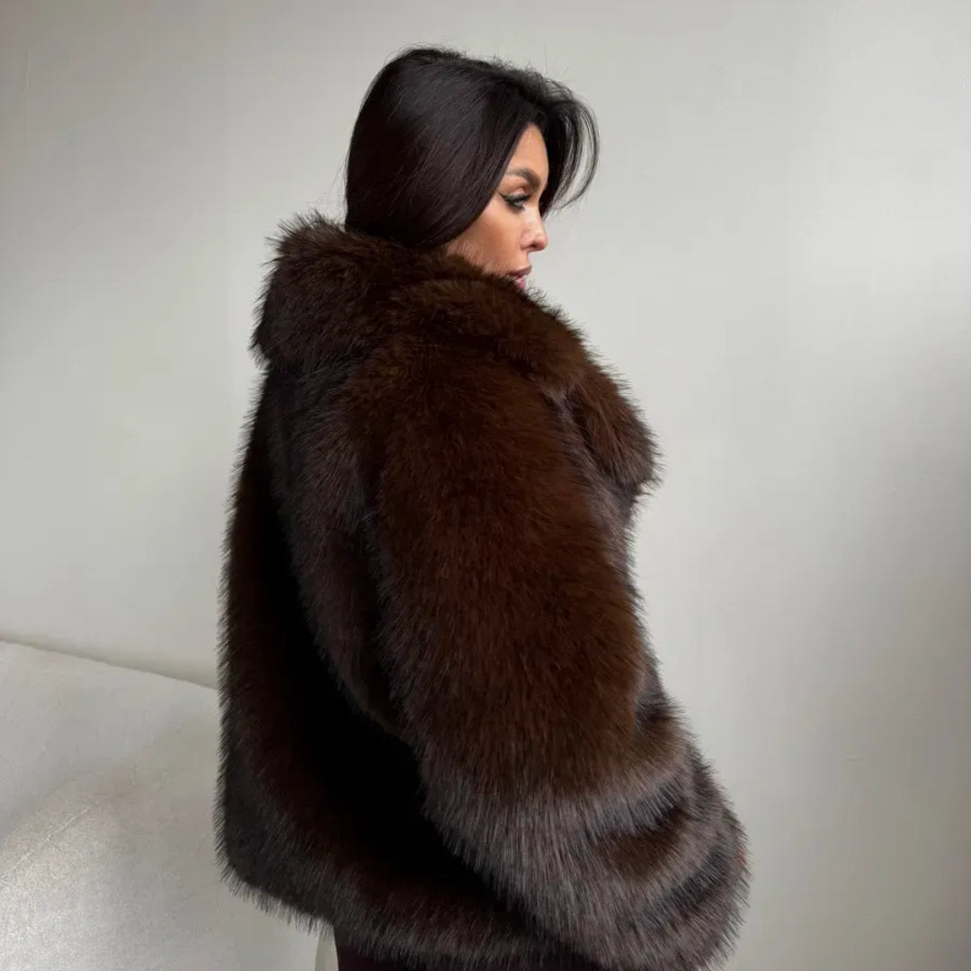OFTBUY Winter Clothes Female Ins Hot Fashion Girls Oversized Gradient Fur Coat Women Thick Warm Outerwear Fluffy Faux Fox Fur Jacket