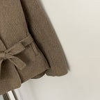 OFTBUY New Winter Woolen Clothes Women Short Belt Real Fox Fur Collar 100% Wool Jacket Feamle V-neck Loose Warm Natural Fur Coat