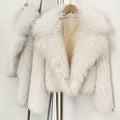 OFTBUY Warm Thicken Luxury Outerwear New Winter Clothes Female Women's Cozy Faux Mongolian Fur Short Coat Teddy Faux Fur Jacket