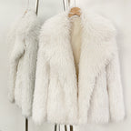 OFTBUY New Winter Clothes Women Fashion Faux Mongolia Sheep Fur Coat Warm Thick Fake Fur Jacket Long Sleeve Artificial Fur Overcoat