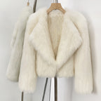 OFTBUY Luxury Short Natural Fox Fur Jacket Female New Autumn Winter Warm Top Clothes Women Weaving Thick Fluffy Real Fur Coat