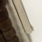 OFTBUY Elegant Fashion Outerwear Female New Women's Knit Long Coat with Full Real Fox Fur Warm Winter Natural Fur Collar Sweater