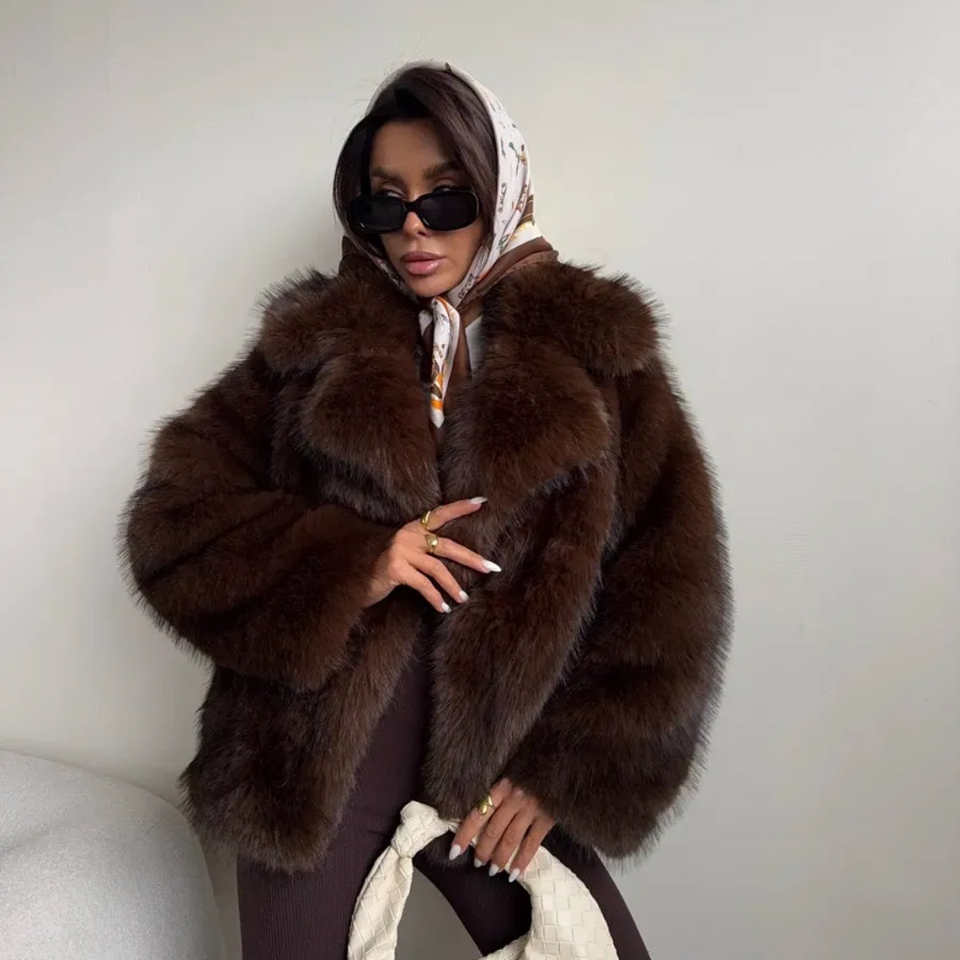 OFTBUY Winter Clothes Female Ins Hot Fashion Girls Oversized Gradient Fur Coat Women Thick Warm Outerwear Fluffy Faux Fox Fur Jacket