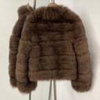 OFTBUY New Autumn Winter Clothes Women Fashion Warm Thick Real Fox Fur Jacket Female Luxury Long Natural Fur Coat Streetwear