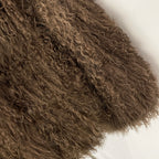 OFTBUY New Fashion Casual Clothes Women Winter Luxury Natural Fur Jacket Female Warm Thick V-neck Real Mongolia Sheep Fur Coat