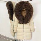 OFTBUY Warm Long Puffer Jacket Female New Winter Clothes Women Fashion Luxury Duck Down Coat with Real Mongolia Sheep Fur Collar