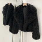 OFTBUY Warm Thicken Luxury Outerwear New Winter Clothes Female Women's Cozy Faux Mongolian Fur Short Coat Teddy Faux Fur Jacket