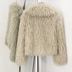 OFTBUY Warm Thicken Luxury Outerwear New Winter Clothes Female Women's Cozy Faux Mongolian Fur Short Coat Teddy Faux Fur Jacket