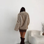 OFTBUY Winter Clothes Female Ins Hot Fashion Girls Oversized Gradient Fur Coat Women Thick Warm Outerwear Fluffy Faux Fox Fur Jacket
