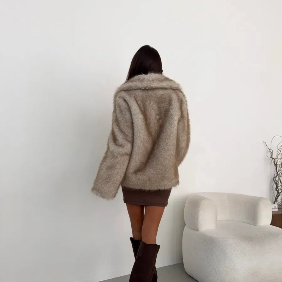 OFTBUY Winter Clothes Female Ins Hot Fashion Girls Oversized Gradient Fur Coat Women Thick Warm Outerwear Fluffy Faux Fox Fur Jacket