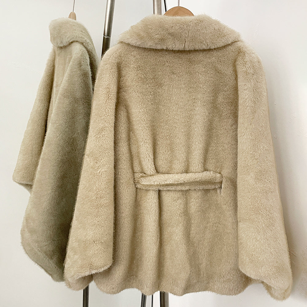 OFTBUY New Autumn Winter Faux Fur Top Clothing Women Long Sleeve Fake Fur Jacket Female Fahsion Thick Warm Artificial Fur Coat