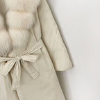 OFTBUY Real Fox Fur Collar Fluffy Puffer Jacket Female New Long Winter Down Clothing Women Thickened Warm White Duck Down Coat