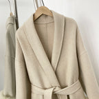 OFTBUY High End Double-sided Wool Strapping Real Wool Fur Coat Women's Removable Cuffs Fox Fur Temperament Cashmere Short Jacket