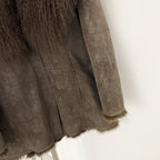 OFTBUY Medium Real Rabbit Fur Blend Coat Female New Winter Top Clothes Women Thickened Warm Natural Mongolia Sheep Fur Jacket