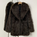 OFTBUY New Autumn Winter Top Thickened Warm Clothing Women Fashion Faux Fur Coat Female Belt Black Fluffy Fake Fur Jacket Outerwear