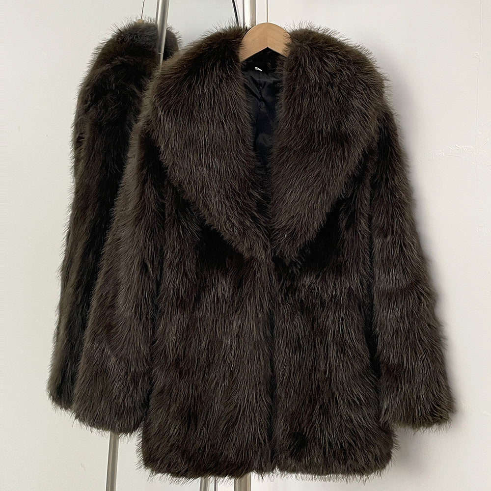 OFTBUY New Autumn Winter Top Thickened Warm Clothing Women Fashion Faux Fur Coat Female Belt Black Fluffy Fake Fur Jacket Outerwear