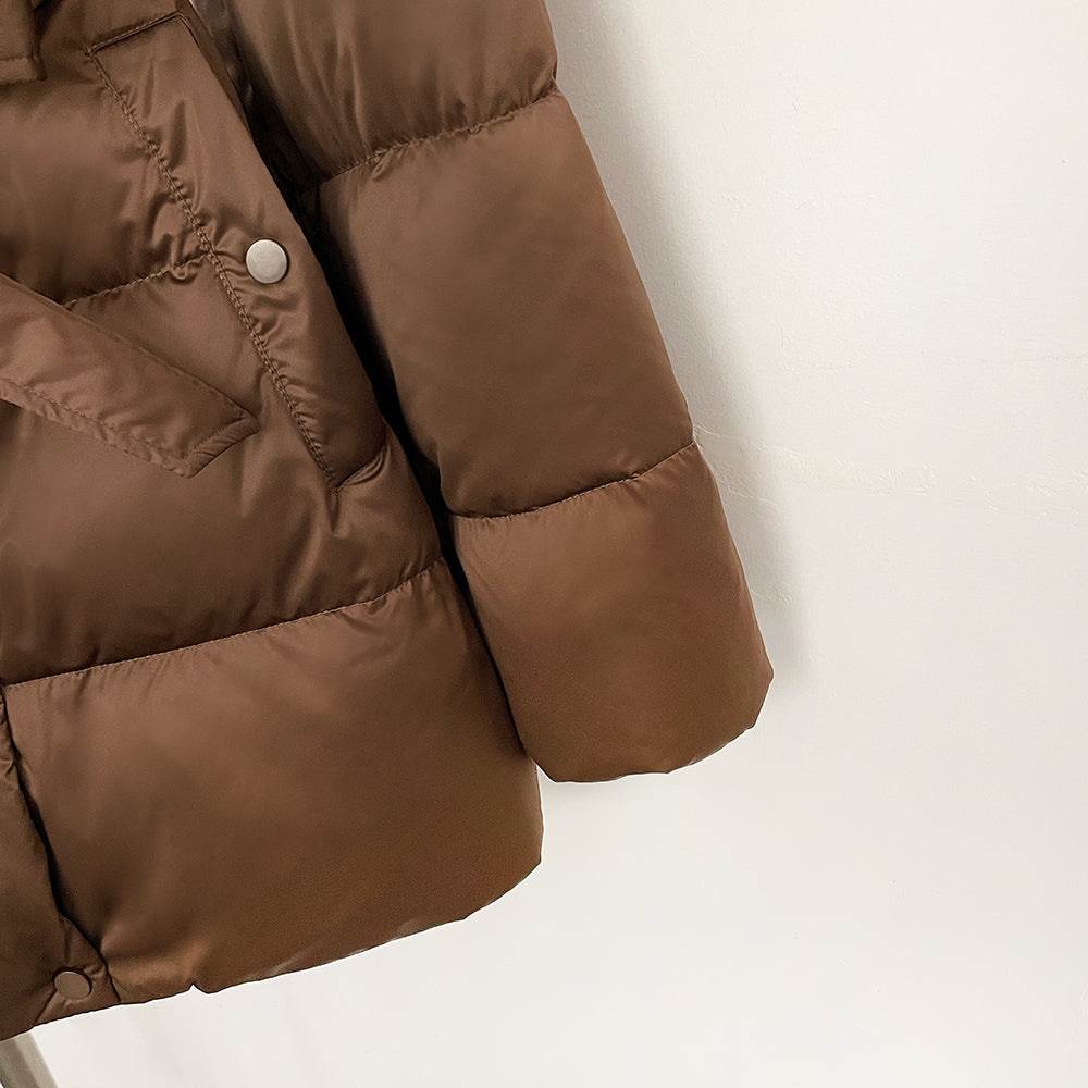 OFTBUY New Women's Duck Down Jacket with Large Real Fox Fur Hood Belted Waist Warm Winter Puffer Coat Lady Luxury Outerwear