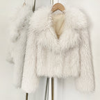 OFTBUY Warm Thicken Luxury Outerwear New Winter Clothes Female Women's Cozy Faux Mongolian Fur Short Coat Teddy Faux Fur Jacket