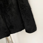 OFTBUY Women's Luxury Real Rabbit Fur Coat Stand Collar Fur Jacket Female New Warm Autumn Winter Outerwear for Cold Weather