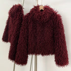 OFTBUY Wholesale Faux Fur Coat Female Artificial Mongolian Sheep Fur Fluffy Jacket Women New Winter Thickened Warm Outerwear Lady