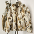 OFTBUY New Autumn Winter Clothes Women Hot Sales Natural Rabbit Fur Jacket Female Fashion Short Thick Warm Real Fur Coat