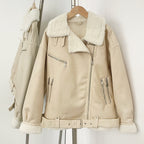 OFTBUY Warm Thick Double-sided Long-sleeved Suede Jacket Clothing Autumn Winter New in Coat and Jacket European-style Women's