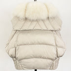 OFTBUY Big Natural Fox Fur Coat Women New Winter 90% White Duck Down Jacket Female Short Puffer Feather Coats Parkas