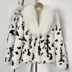 OFTBUY Thick Warm Real Rabbit Fur Jacket New Winter Top Clothes Women Long Sleeve Fox Fur Coat Luxury Style Streetwear Lady