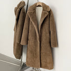 OFTBUY Women's Elegant Luxury Faux Mink Fur Long Coat Artificial Fur Jacket Female Warm Outerwear New Autumn Winter Clothes