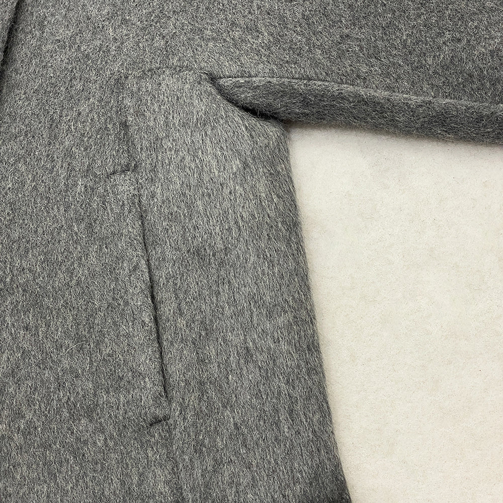 OFTBUY Trim Bow Detail Decorative Buttons Winter Elegant Woolen Outerwear New Women's Double Face Wool Coat with Real Fox Fur