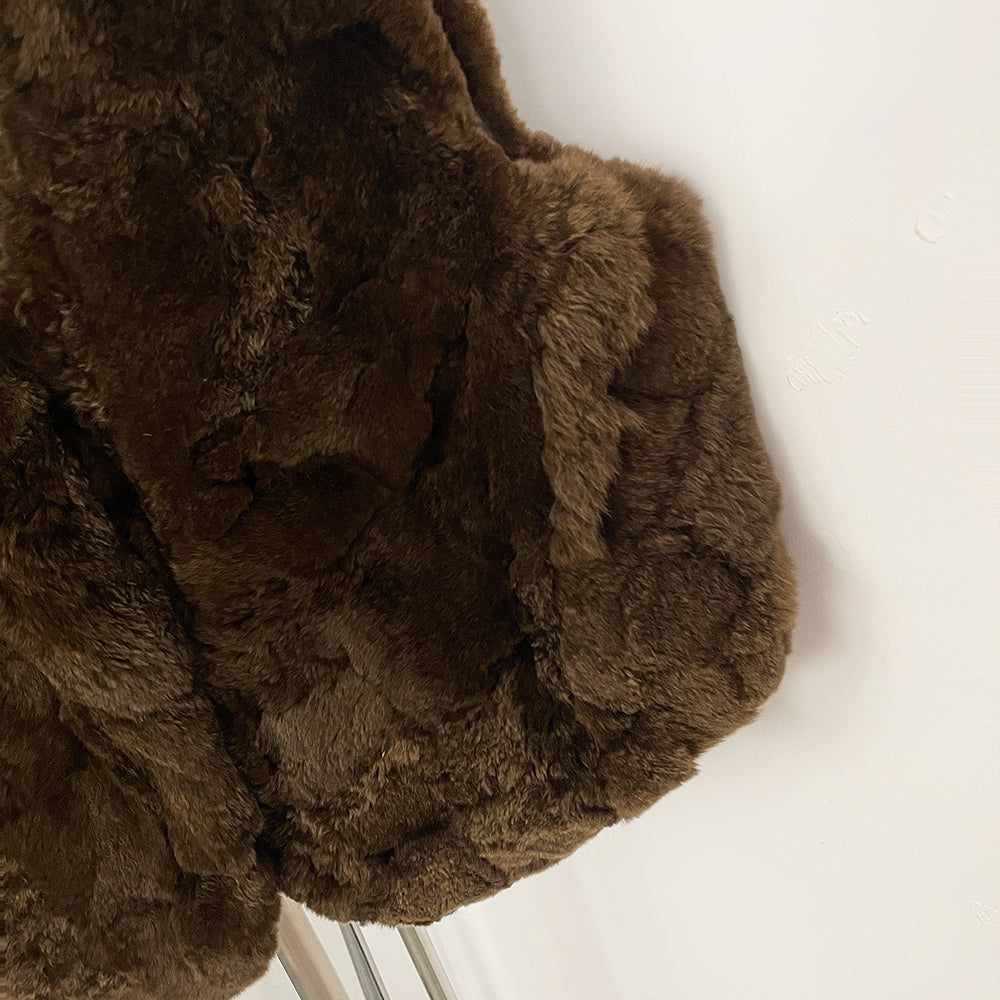 OFTBUY New Autumn Winter Luxury Clothes Outerwear Women's Real Rex Rabbit Fur Vest Fashion V-Neck Natural Fur Waistcoat Female