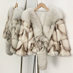 OFTBUY New Arrival Women Real Natural Fox Fur Coats Autumn Winter Wholeskin Fox Fur Short Jacket Warm Real Fox Fur Overcoats