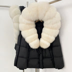 OFTBUY Big Real Fox Fur Collar Duck Down Coat Female New Winter Hooded Warm Down Clothes Women Natural Raccoon Fur Puffer Jacket